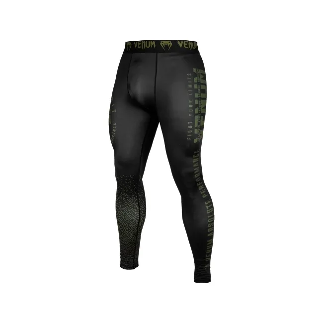 Компрессионные штаны Venum Signature Spats Black Khaki Exclusive