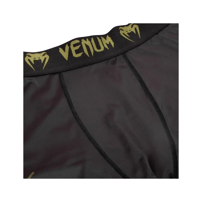 Компрессионные штаны Venum Signature Spats Black Khaki Exclusive