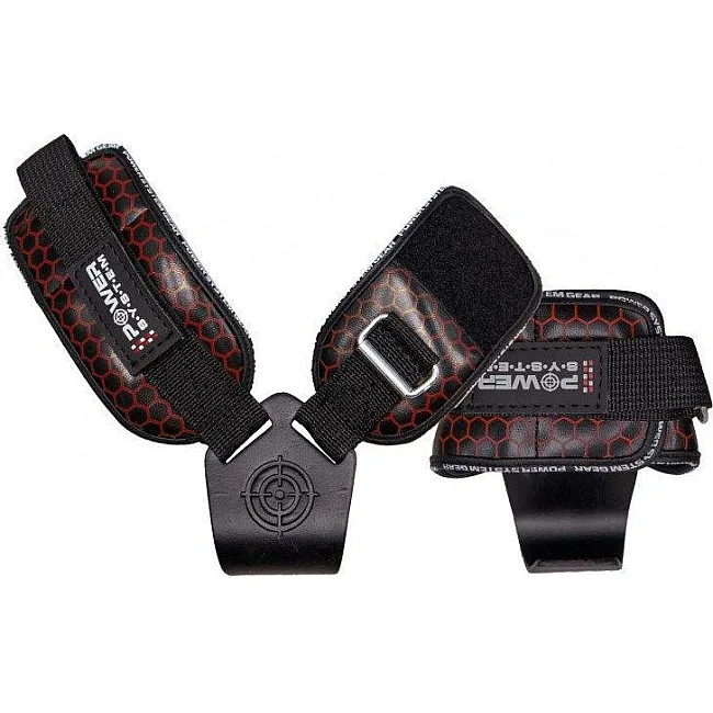 Крюки для тяги на запястье POWER SYSTEM PS-3360 Hooks V2 Black/Red
