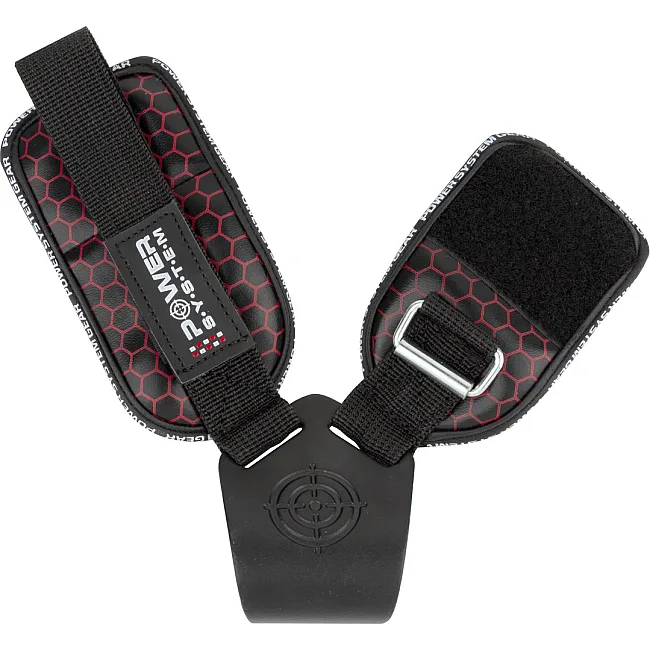 Крюки для тяги на запястье POWER SYSTEM PS-3360 Hooks V2 Black/Red