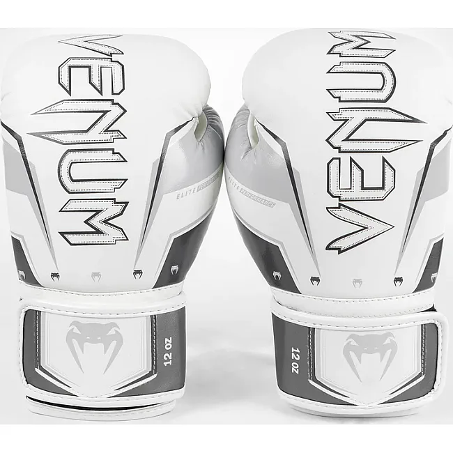 Рукавички для боксу VENUM Elite Evo - Grey White