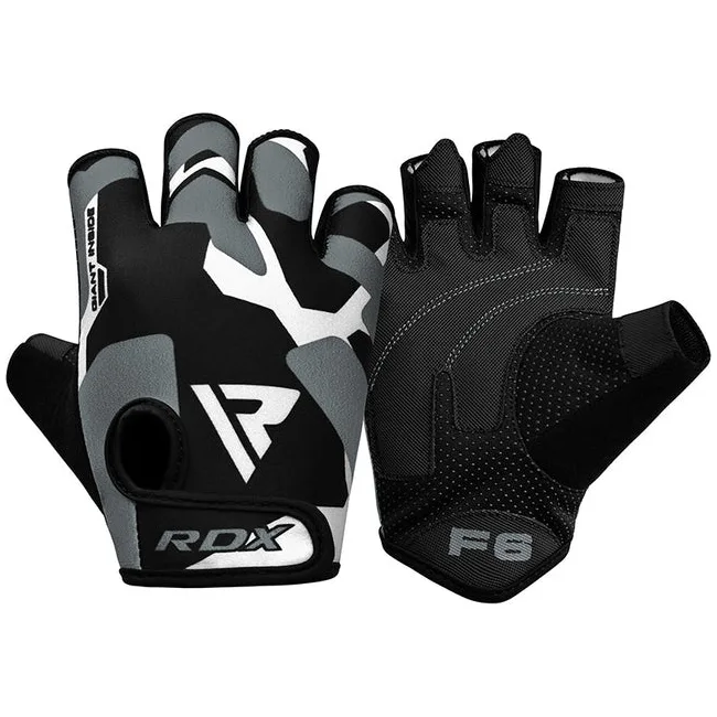 Перчатки для спортзала RDX F6 Fitness Gym Grey
