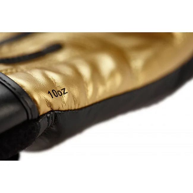 Перчатки для кикбоксинга Adidas с лицензией Wako (черно-золотой, adiKBWKF200)