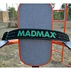Пояс для пауэрлифтинга MADMAX MFB-301 Suede Single Prong кожаный Black/Green