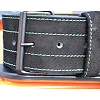 Пояс для пауэрлифтинга MADMAX MFB-301 Suede Single Prong кожаный Black/Green