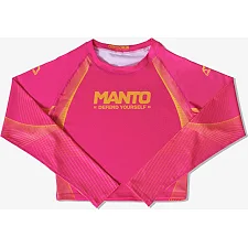 Рашгард женский -кроптоп MANTO Defend Pink