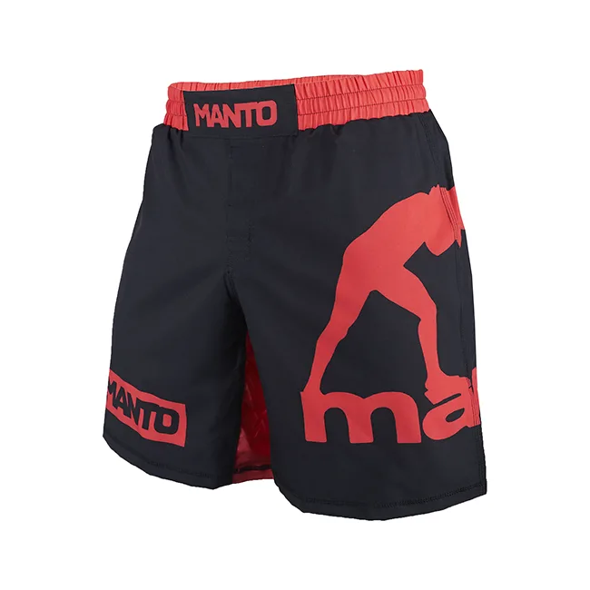 Шорти для ММА MANTO Logo Black Red