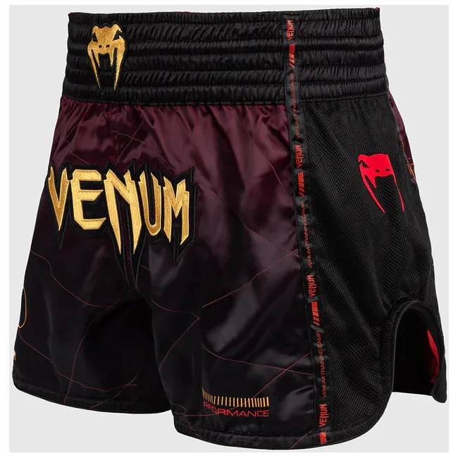 Шорты для Муай Тай VENUM Tactical XT - Black/Burgundy/Gold