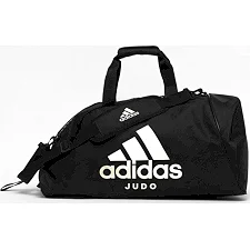 Сумка-рюкзак з білим логотипом Adidas Judo (чорний, ADIACC052J)