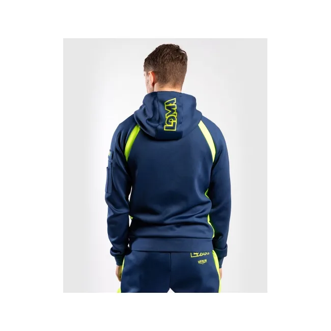 Толстовка Venum Origins Hoodie Loma Edition Blue Yellow