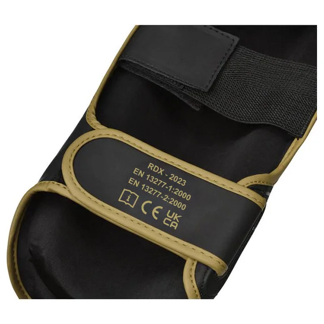 Защитные щитки для ног RDX F6 Kara MMA Shin Instep Guards Matte Golden
