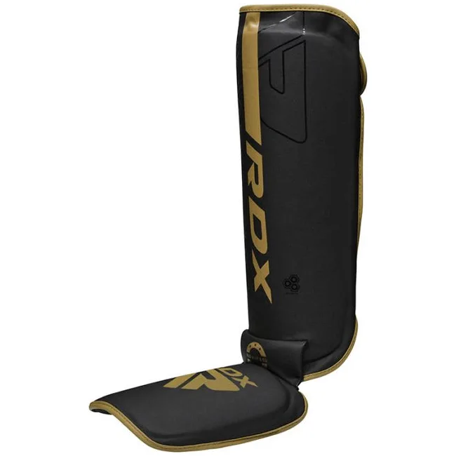 Защитные щитки для ног RDX F6 Kara MMA Shin Instep Guards Matte Golden