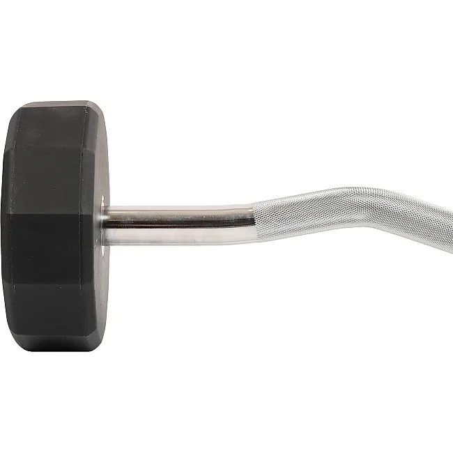 Штанга неразборная с фиксированным весом изогнутая PEV HAMMER STRENGHT TA-9978-30 (Черный)