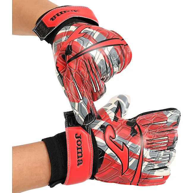 Детские вратарские перчатки JOMA CALCIO 23 401272-601 (Красный-черный)