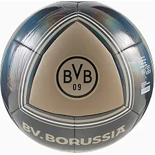 Футбольний м'яч Puma BVB Culture Ball сірий, чорний 5