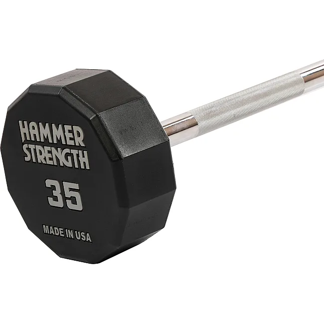 Штанга неразборная с фиксированным весом прямая PEV HAMMER STRENGHT TA-9979-35 (Черный)