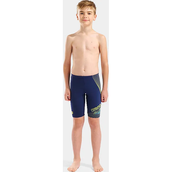Плавки для хлопчиків Arena DESIGN SWIM JAMMER темно-синій, жовтий (для дітей)