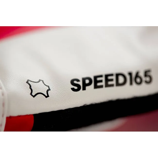 Рукавички для боксу та кікбоксингу Adidas Speed 165 з ліцензією WAKO (червоно-білий) ADISBG165WK
