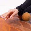 Мяч массажный пробковый двойной для МФР и самомассажа Duoball BLOOM LB7128 ø7,7см cветло-коричневый (Светло-коричневый)