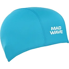 Шапочка для бассейна текстильная MADWAVE POLY II M052103 (Бирюзовый)