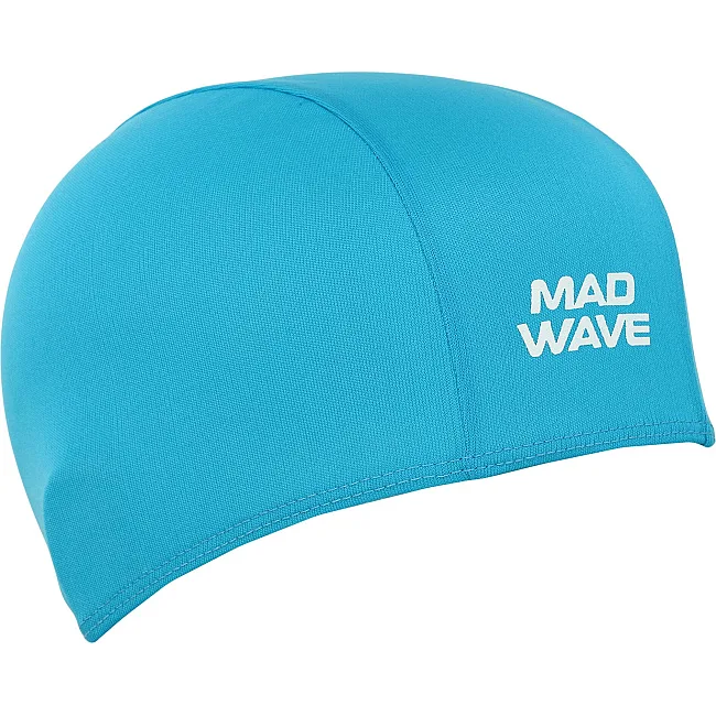 Шапочка для бассейна текстильная MADWAVE POLY II M052103 (Бирюзовый)
