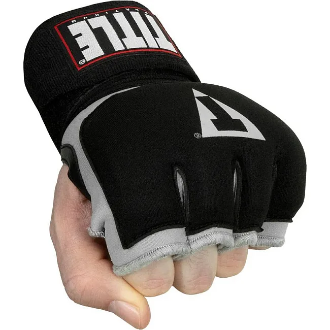 Бинт-перчатки Гелевые TITLE Boxing Platinum Prime Gel Fist Wraps Черные с красным