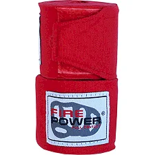Бинты боксерские эластичные FirePower FPHW3 4,5м Красные