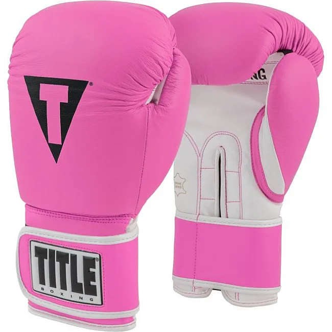 Боксерские перчатки TITLE Boxing Limited PRO STYLE Leather Training 3.0 Розовые