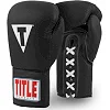 Боксерские перчатки TITLE Classic Originals Leather Training Gloves Lace 2.0 Черные Боксерские перчатки TITLE Classic Originals Leather Training Gloves Lace 2.0 Черные