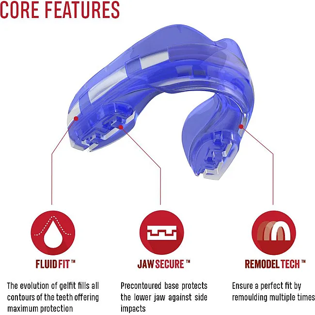 Капа под брекеты SAFEJAWZ Ortho Series Self-Fit Синяя