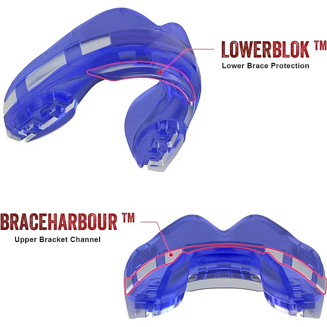 Капа под брекеты SAFEJAWZ Ortho Series Self-Fit Синяя
