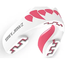 Капа SAFEJAWZ Extro Series Self-Fit Pink Fangz Белая