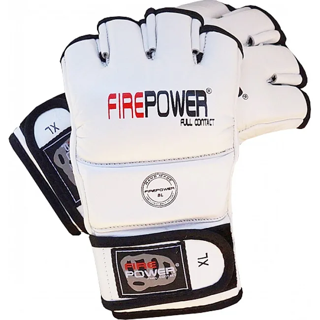 Перчатки MMA FirePower FPMG1 Белые
