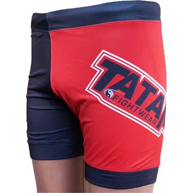 Шорты компрессионные Tatami Fihtwear Gen X Vale Tudo Черные с красным
