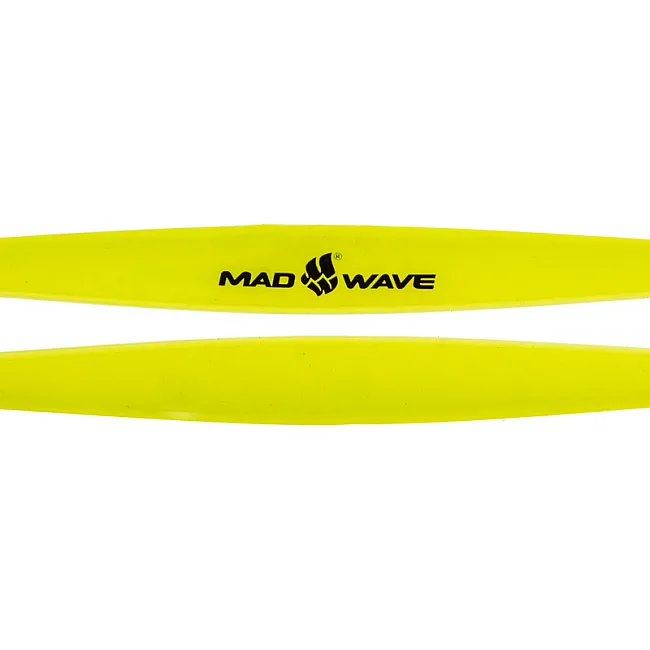 Окуляри для плавання дорослі MADWAVE
 FLAME M046102 (Жовто-чорний)
