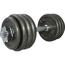 Гантель набірна 20кг 1шт DUMBELL SET чорний 2-20кг