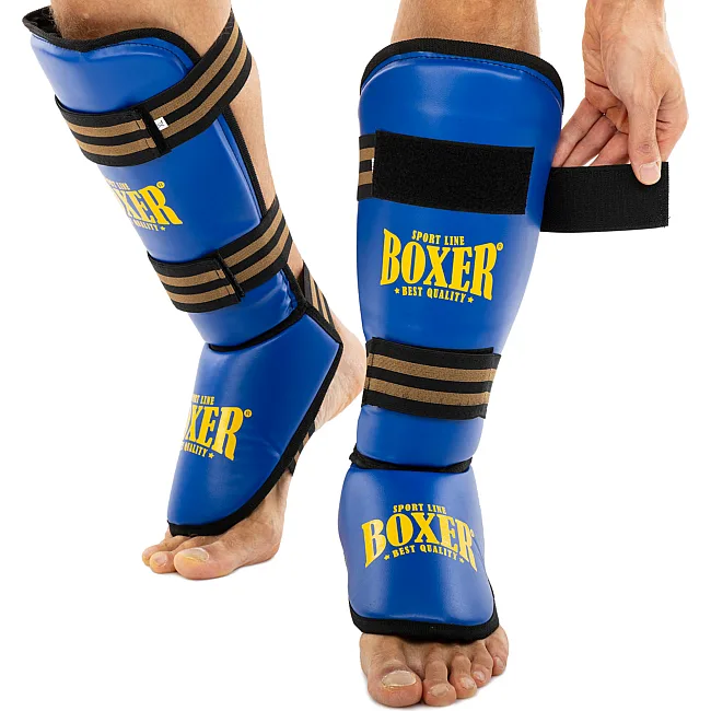 Захисні накладки на ноги
 Муай Тай, ММА, Кікбоксинг штучна шкіра BOXER

 NEW 2004-4-N (Чорний)