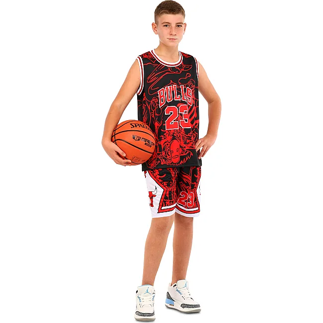 Детская баскетбольная форма
 NBA клуб Chicago Bulls 23 BA-6625 (Красный-черный)