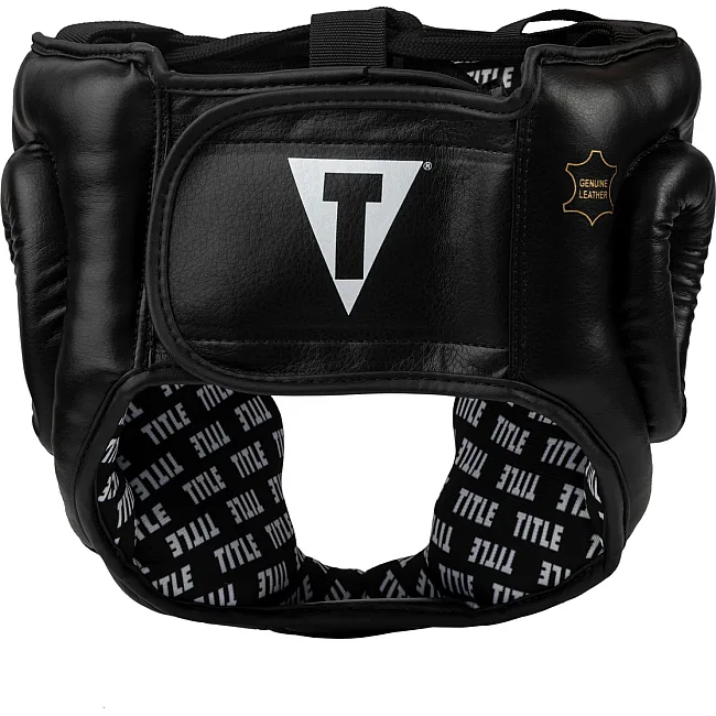 Боксерский шлем TITLE Classic Full Coverage Training Headgear 2.0 Black (капа в комплекте)