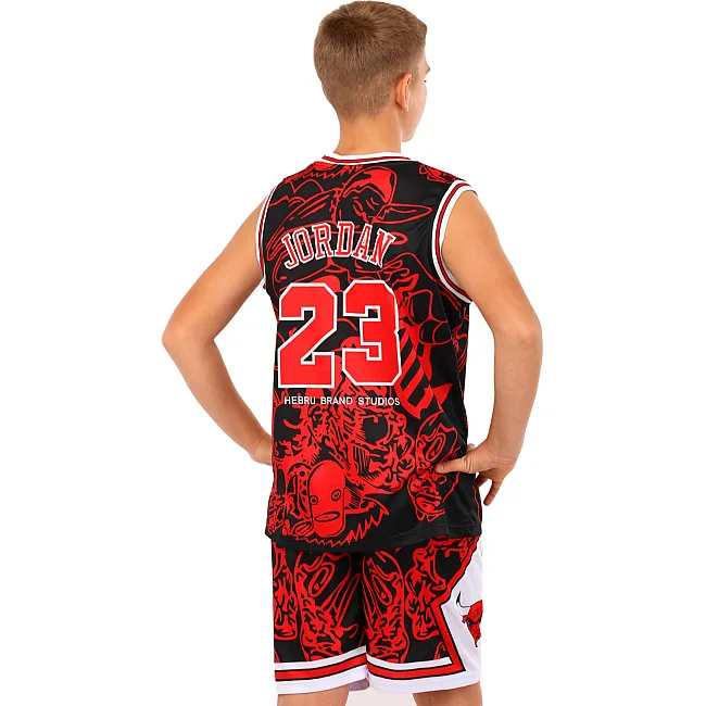 Детская баскетбольная форма
 NBA клуб Chicago Bulls 23 BA-6625 (Красный-черный)