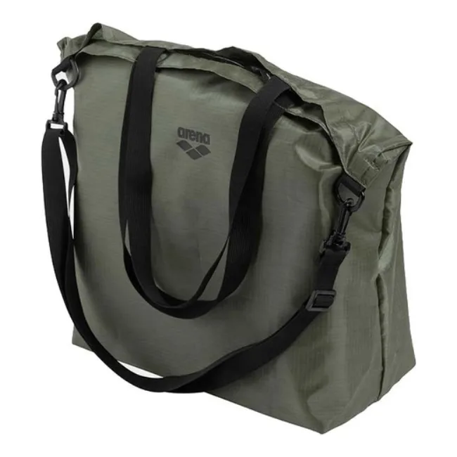 Сумка Arena RIPSTOP PACKABLE TOTE зеленая, черная 38х49 см