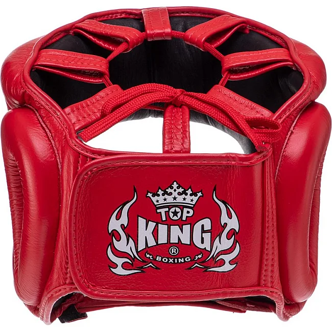 Шлем с бампером
 кожаный TOP KING Pro Training TKHGPT-OC (Черный)