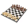 Шахматы деревянные с игровым полем из ткани SP-SPORT 405P короля 10,5 см пешки 5 см