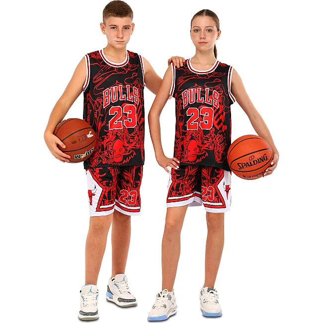 Детская баскетбольная форма
 NBA клуб Chicago Bulls 23 BA-6625 (Красный-черный)