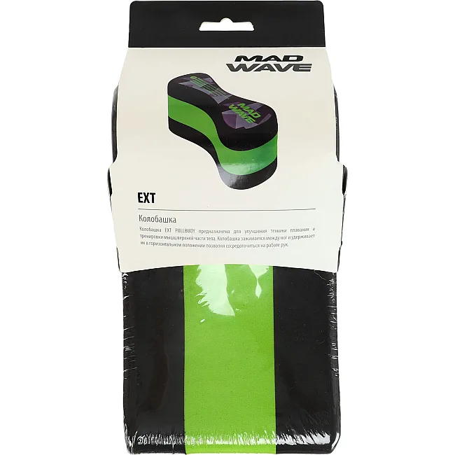 Колобашка для плавания MADWAVE
 EXT M072901 (Черный-зеленый)