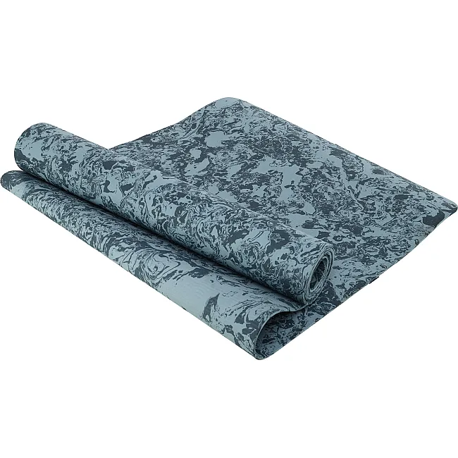 Килимок для йоги та фітнесу TPE SP-SPORT FI-3537 183x61x0,6см (Синій-сірий)