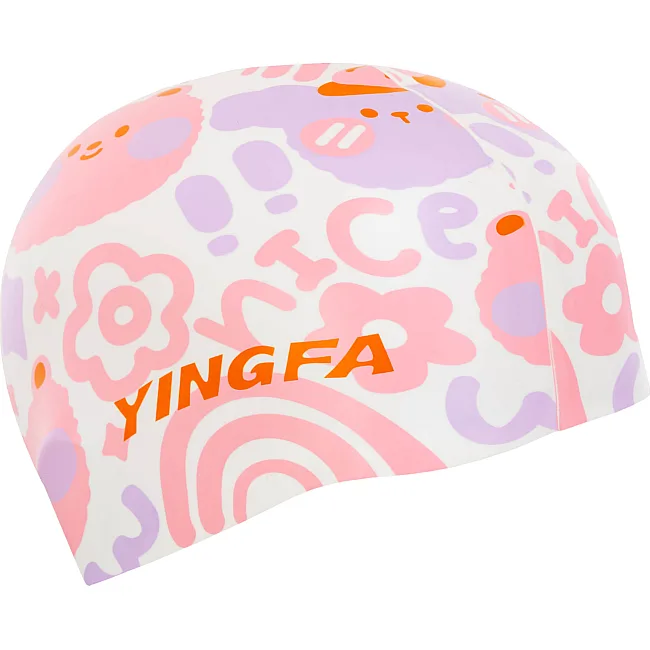 Детская шапочка для плавания YINGFA K0012 (Фиолетовый)