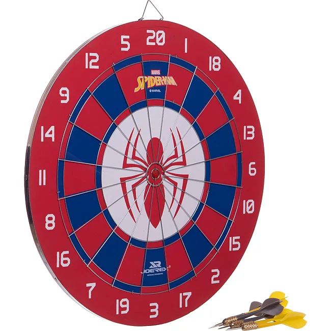 Дартс из прессованной бумаги 6 дротиков и мишень JOEREX MARVEL SPIDERMAN JMBB19028-S 43см