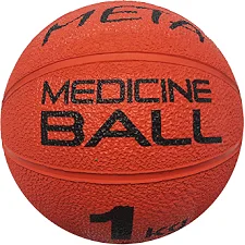 Медбол META Color Medicine Ball 1 kg оранжевый 19,5 см