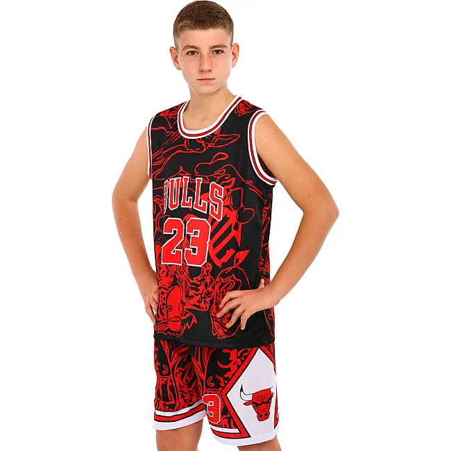 Детская баскетбольная форма
 NBA клуб Chicago Bulls 23 BA-6625 (Красный-черный)